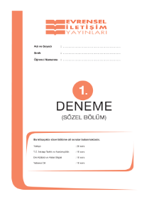 8.Sınıf 7li Deneme - 2022