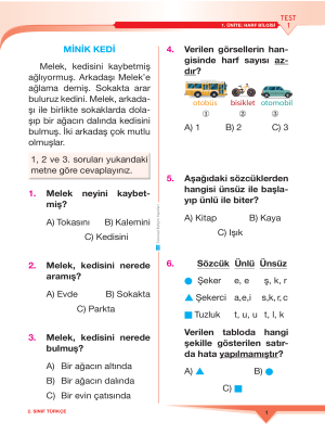 2.Sınıf Tüm Dersler Yaprak Test