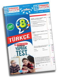 8.Sınıf Türkçe Yaprak Test